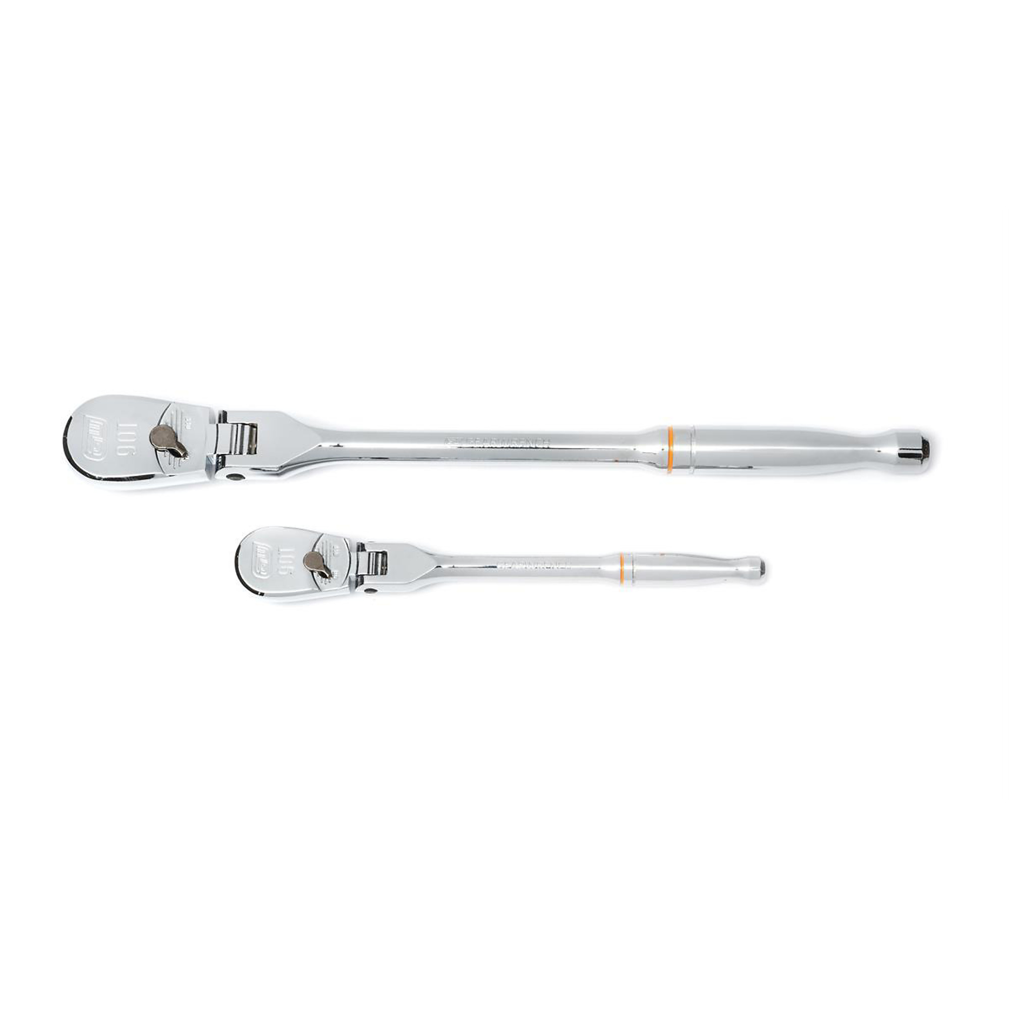 GearWrench Flex Head Ratchet Set — 2-Piece, 1/4in. & 3/8in., 90T, Model# KDT81216T